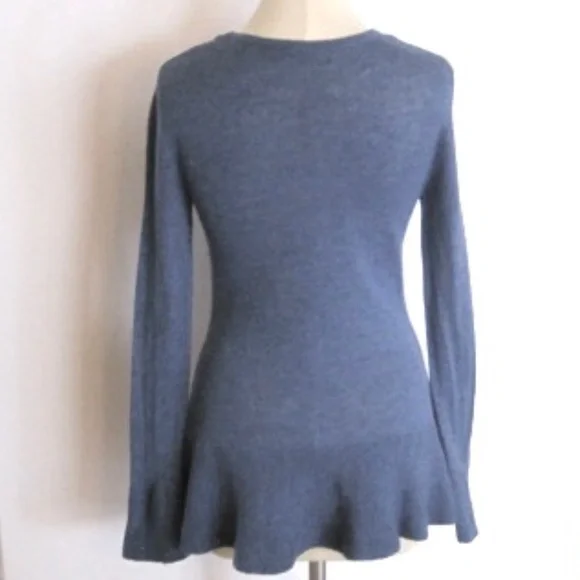 Claudia Nichole Petite Bell-Sleeve Peplum Sweater - Picture 3 of 8